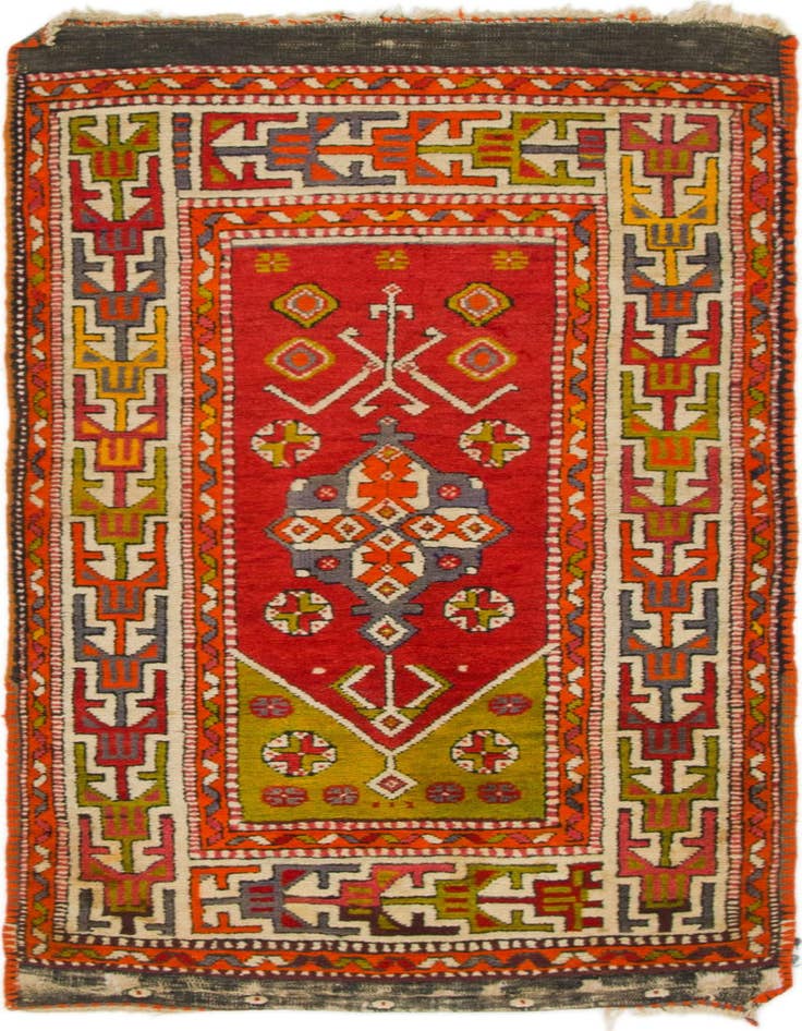 Detail image of 2' 7 x 5' 2 Hand Knotted Anatolian Oriental Wool Rug