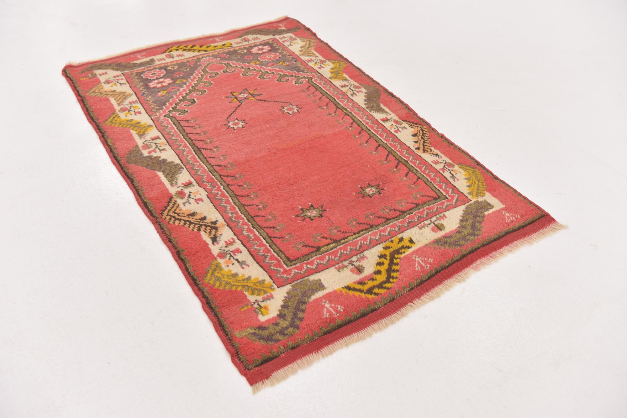 3' x 4' 7 Hand Knotted Anatolian Wool Rug