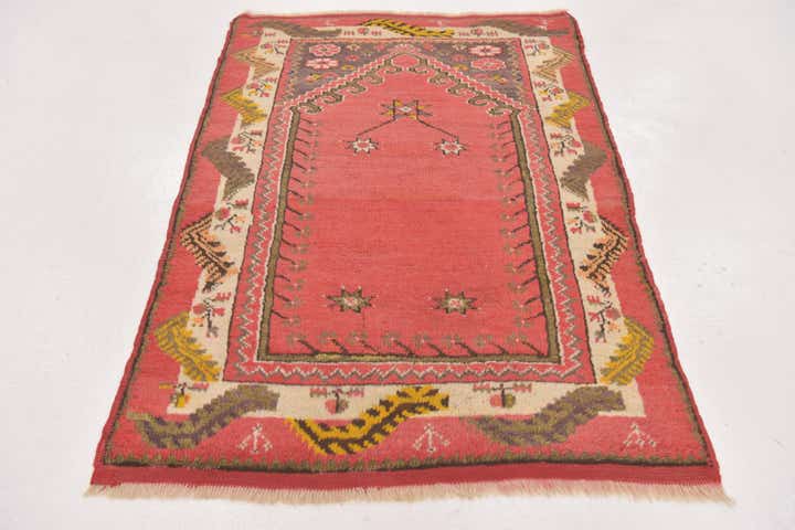 3' x 4' 7 Hand Knotted Anatolian Wool Rug