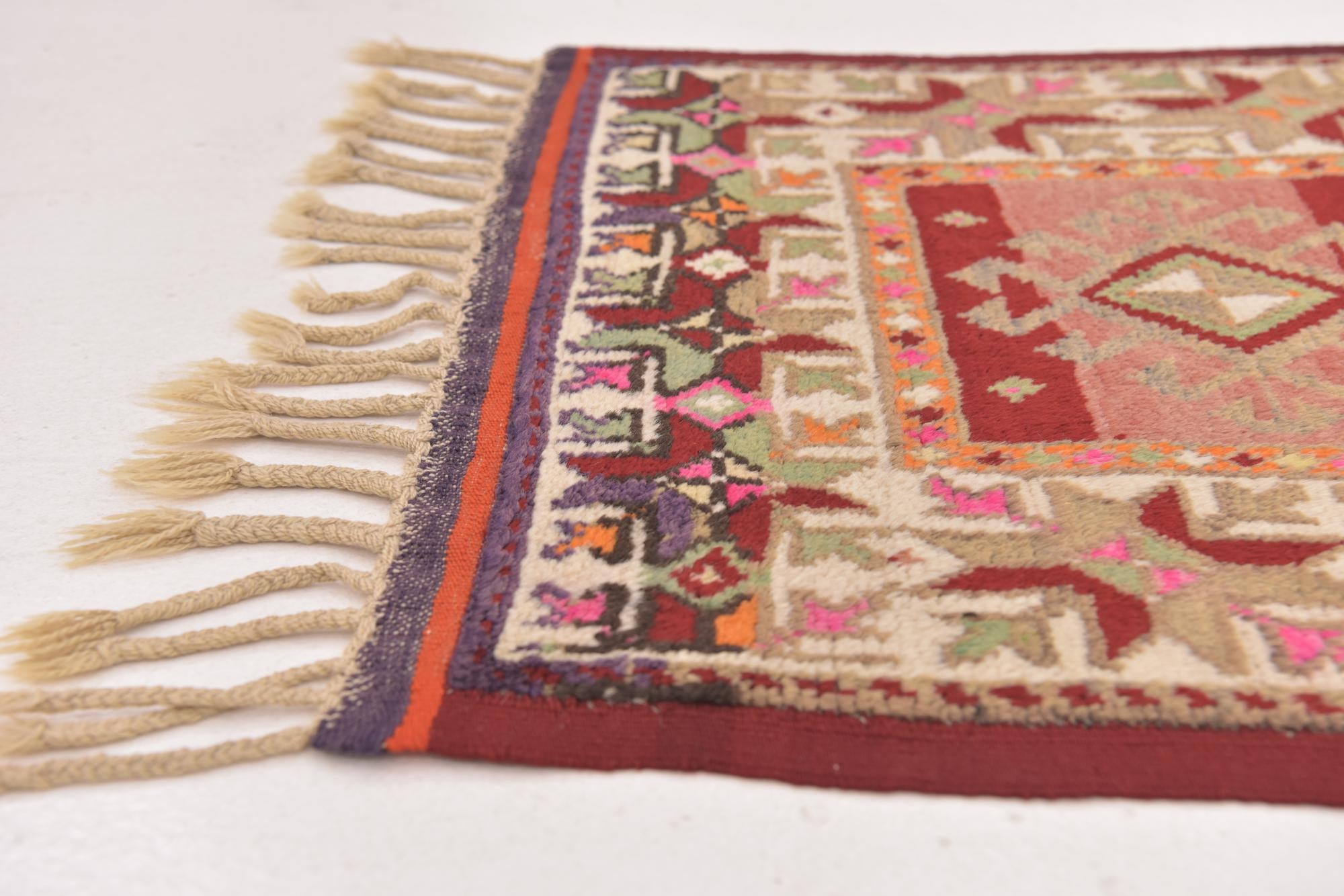 2' 3 x 3' 10 Hand Knotted Anatolian Wool Rug