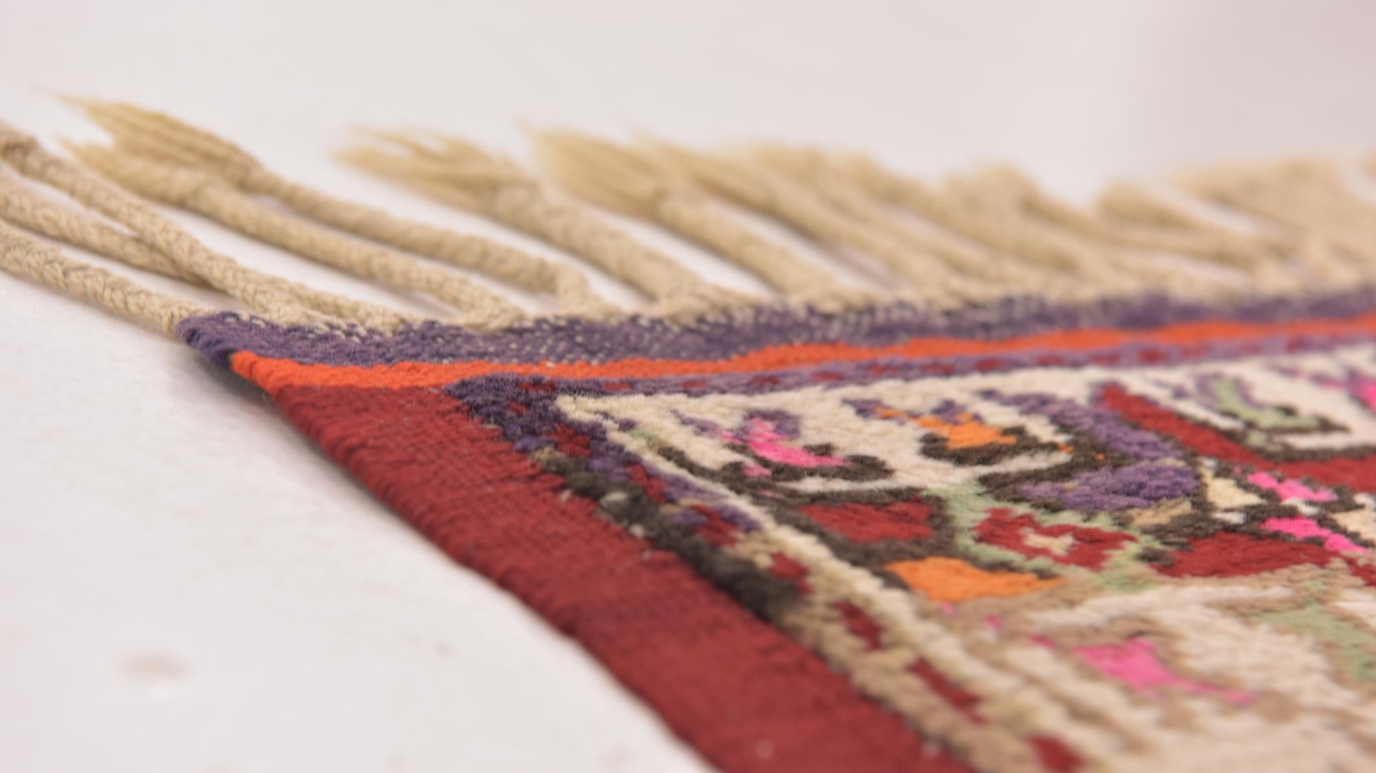 2' 3 x 3' 10 Hand Knotted Anatolian Wool Rug
