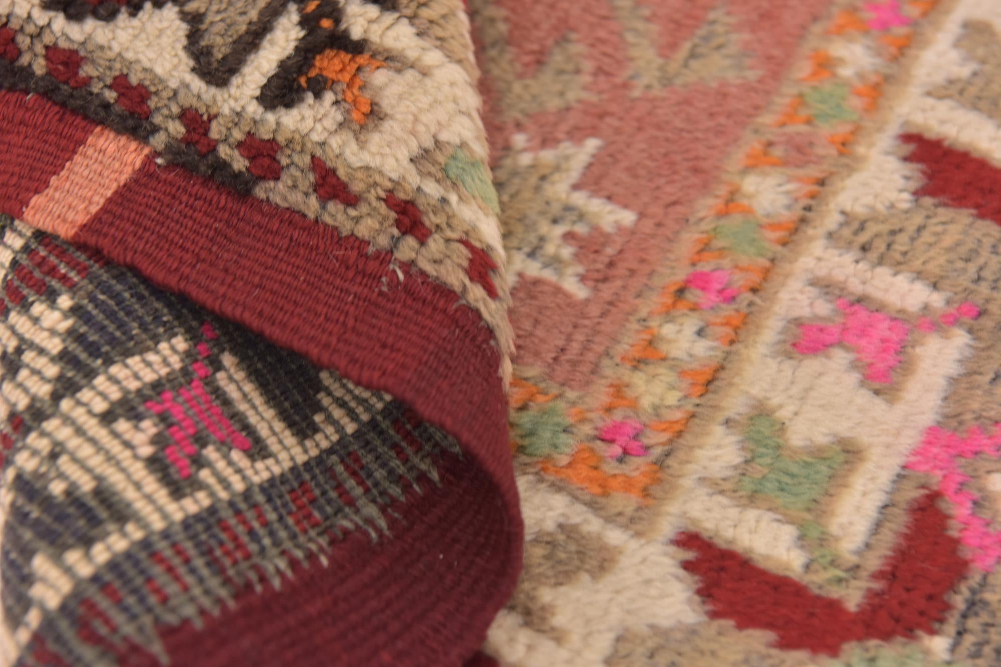 2' 3 x 3' 10 Hand Knotted Anatolian Wool Rug