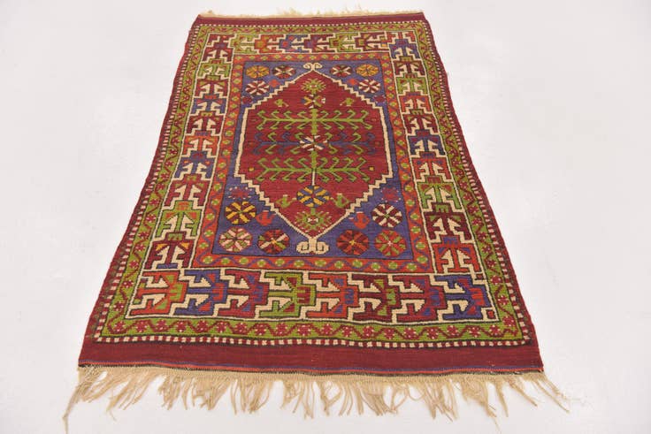 Detail image of 3' x 5' 2 Hand Knotted Anatolian Wool Rug