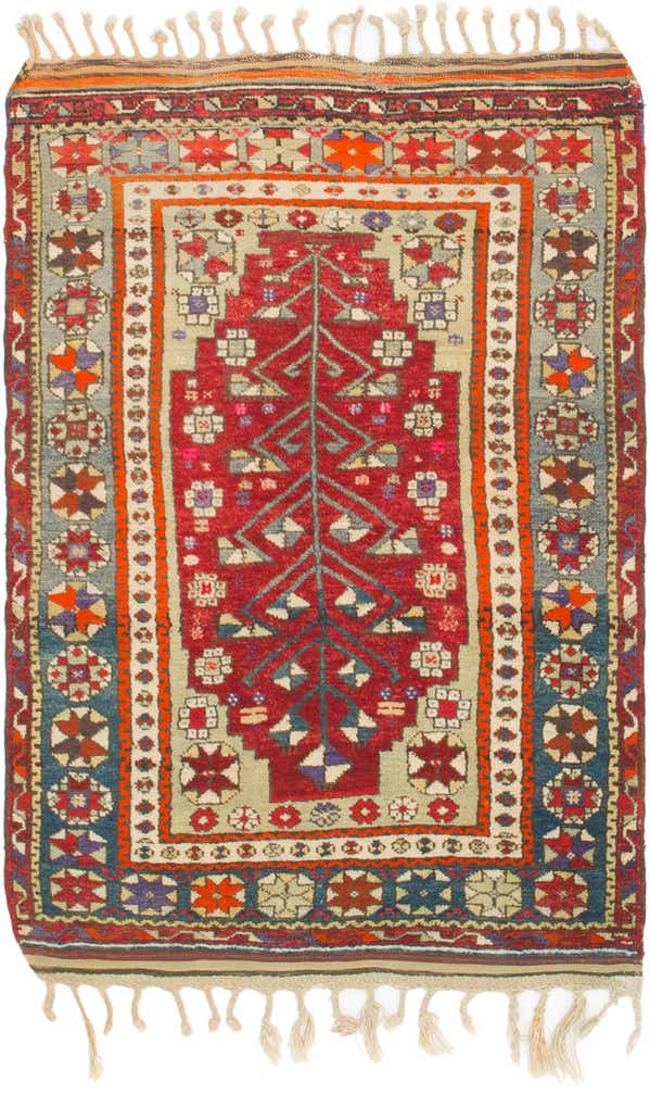 3' 6 x 5' Hand Knotted Anatolian Wool Rug