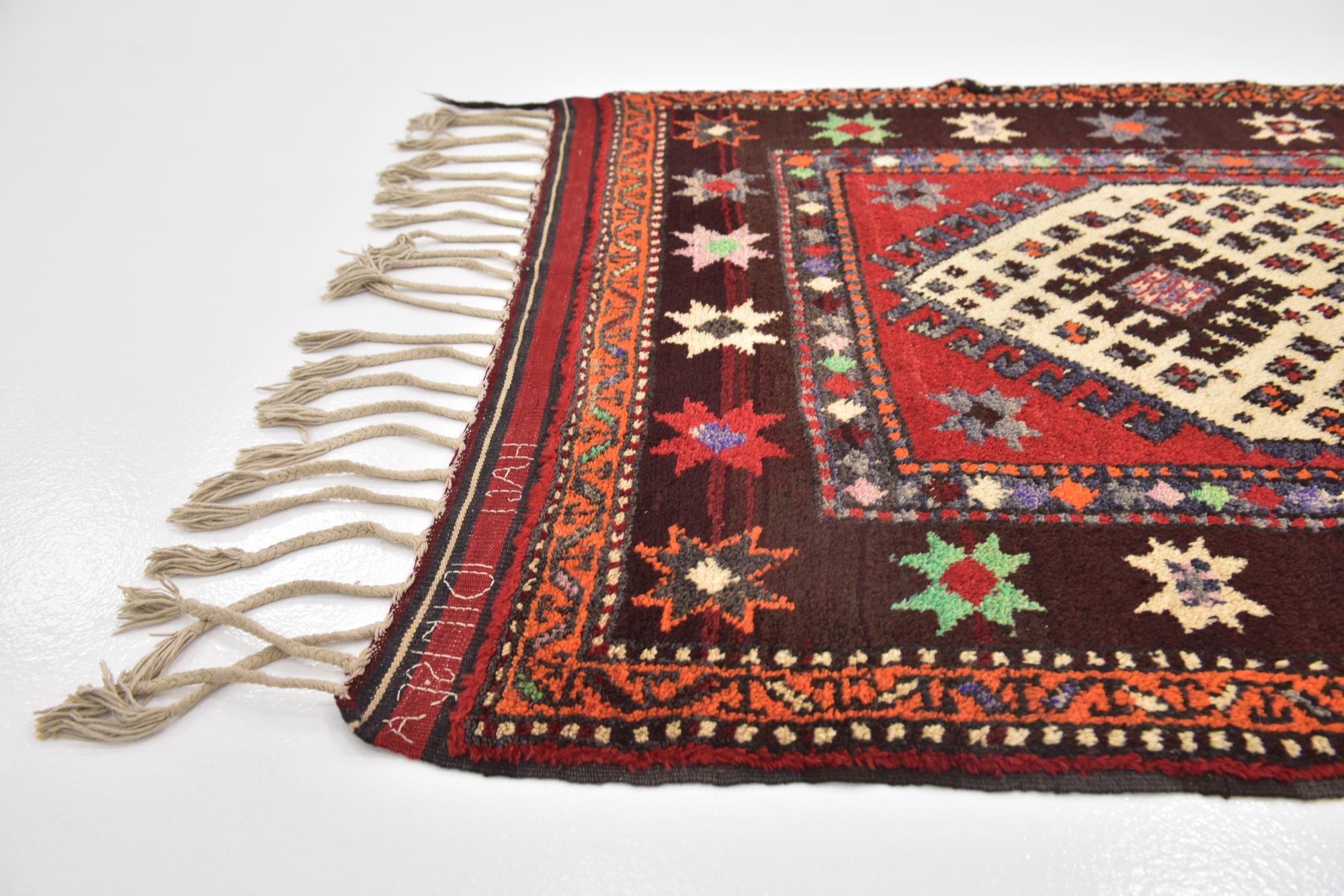3' 9 x 6' 2 Hand Knotted Anatolian Wool Rug