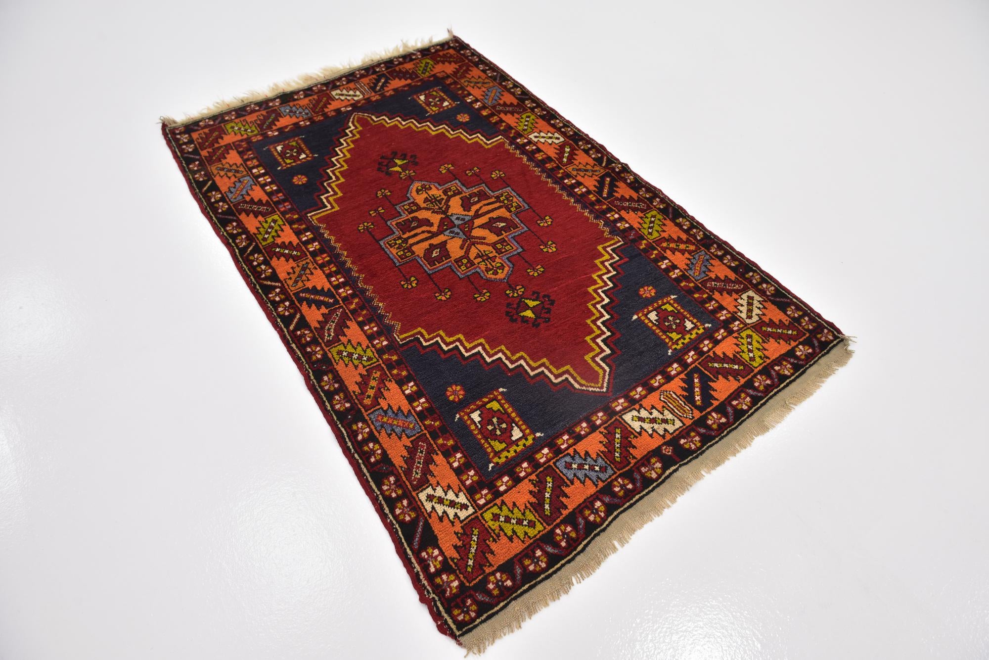 3' 6 x 5' 8 Hand Knotted Anatolian Wool Rug