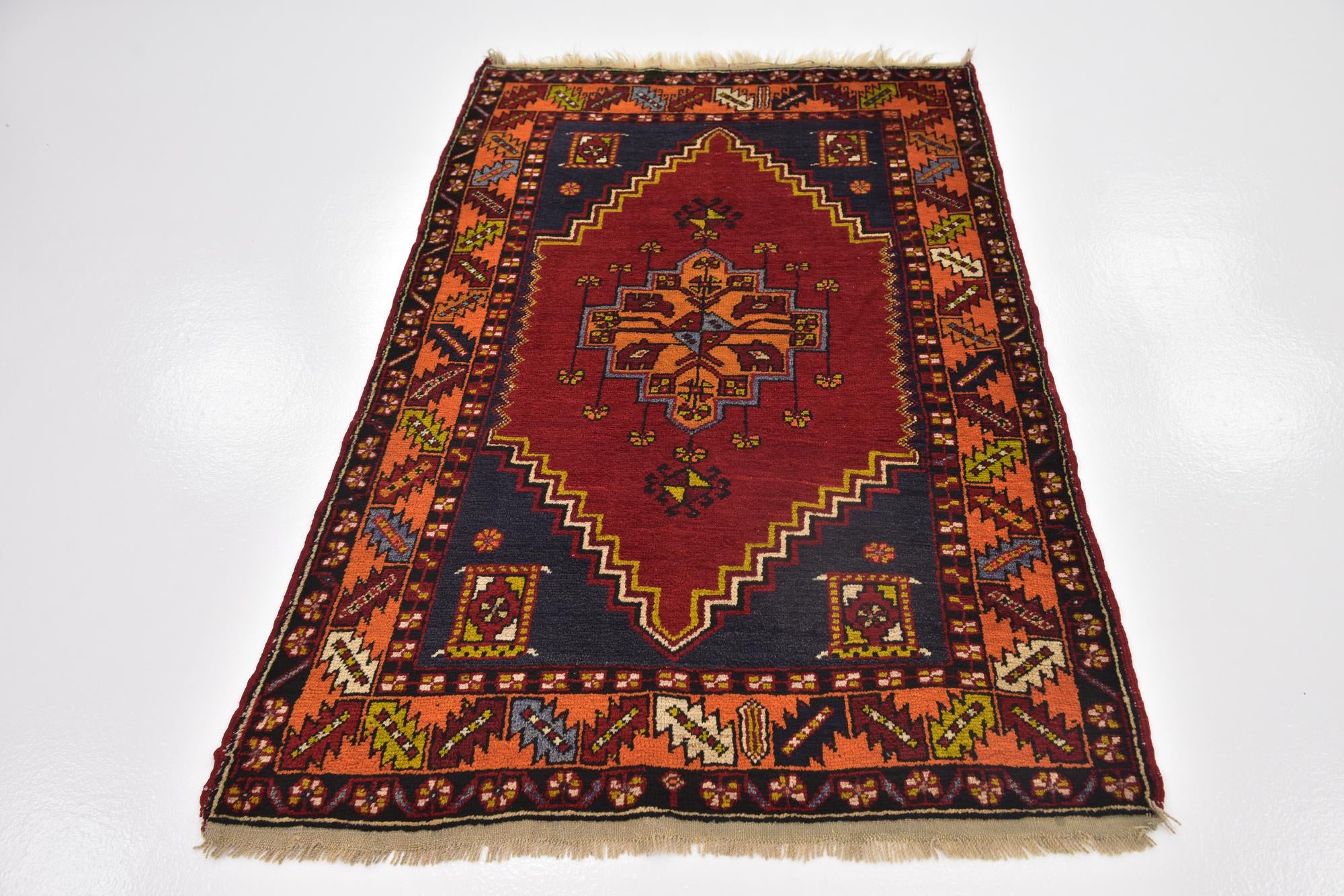 3' 6 x 5' 8 Hand Knotted Anatolian Wool Rug