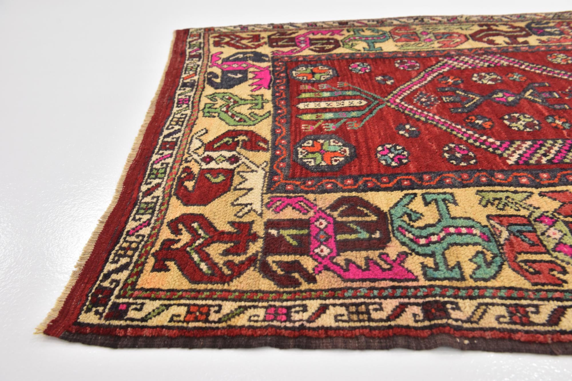 3' 8 x 5' 6 Hand Knotted Anatolian Wool Rug