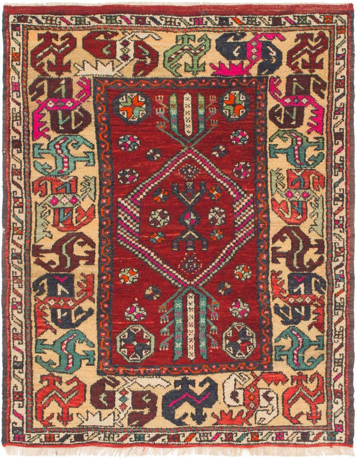 Detail image of 3' 8 x 5' 6 Hand Knotted Anatolian Wool Rug