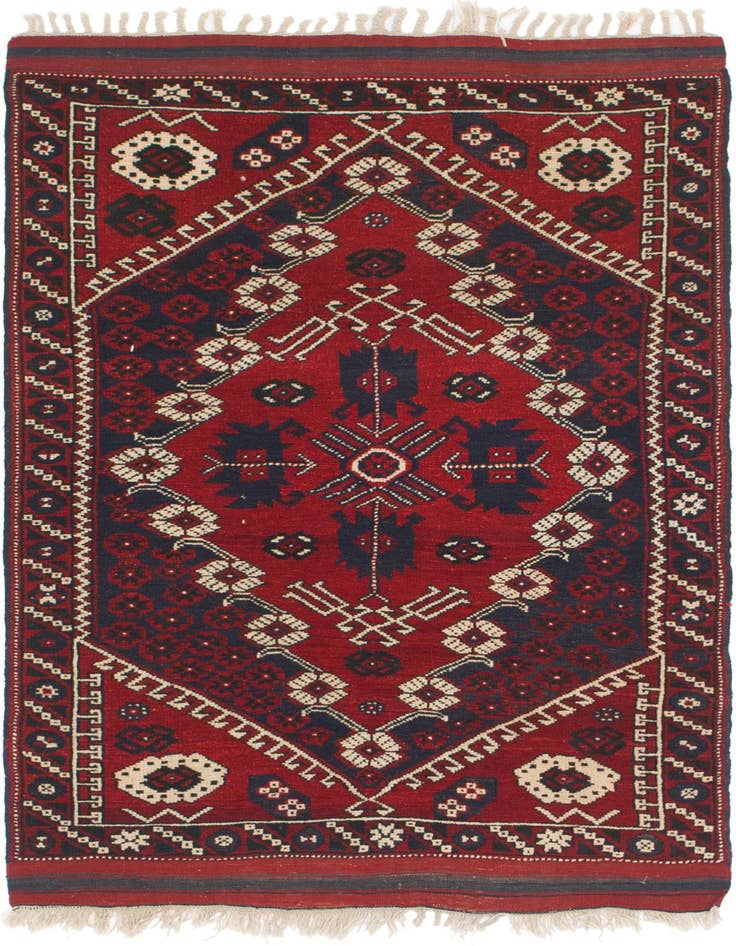 Detail image of 3' 6 x 5' 7 Hand Knotted Anatolian Wool Rug