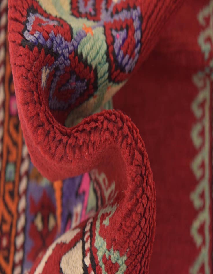 Detail image of 3' 5 x 4' 9  Hand Knotted Anatolian Wool Rug