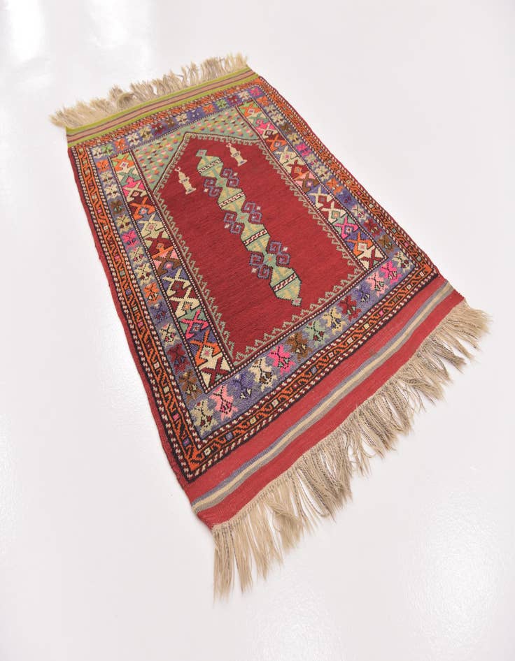 Detail image of 3' 5 x 4' 9  Hand Knotted Anatolian Wool Rug