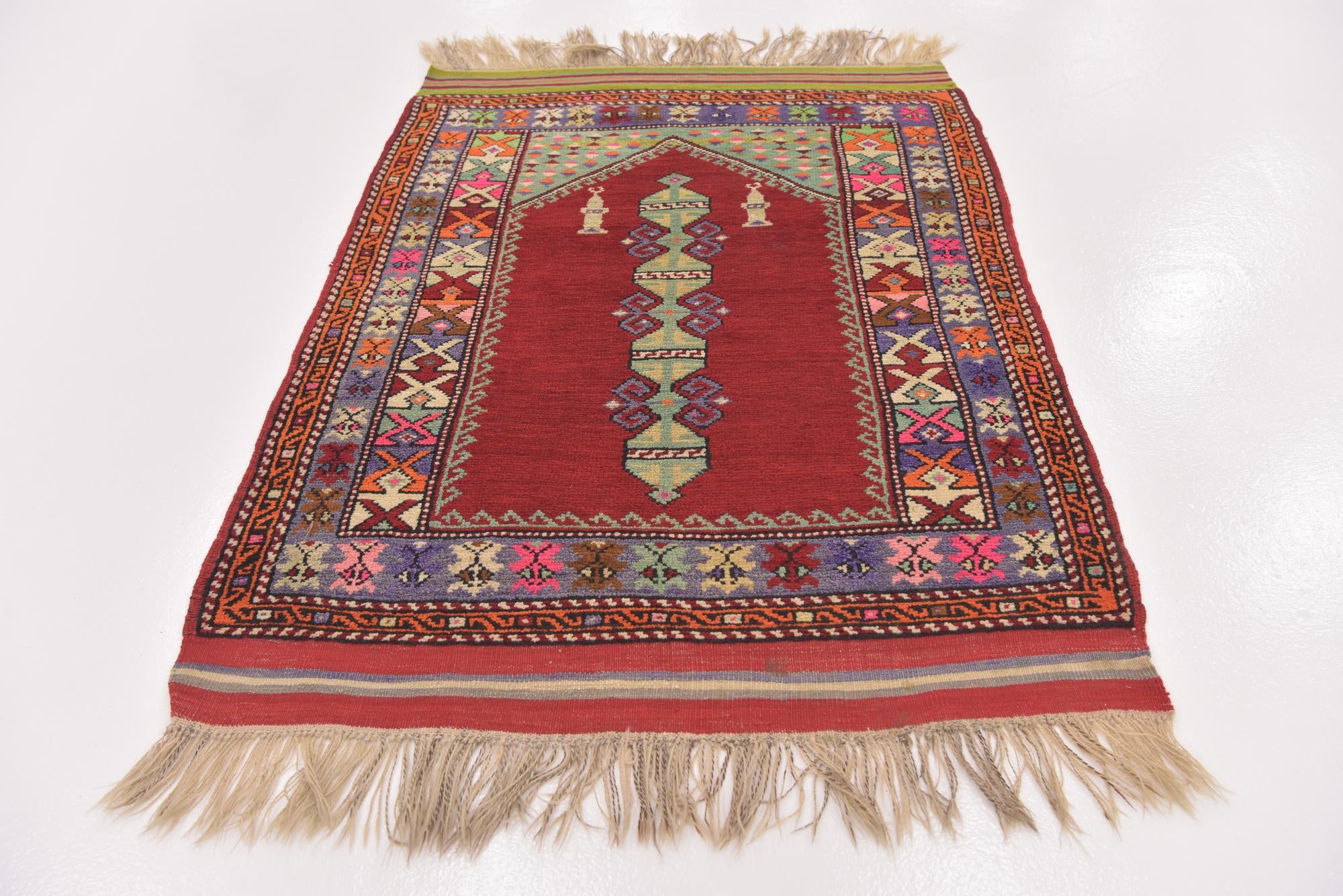 3' 5 x 4' 9 Hand Knotted Anatolian Wool Rug
