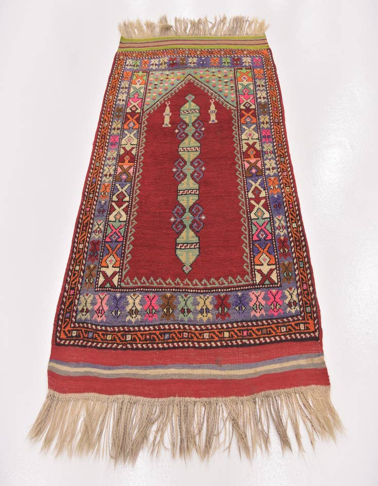 Detail image of 3' 5 x 4' 9 Hand Knotted Anatolian Wool Rug