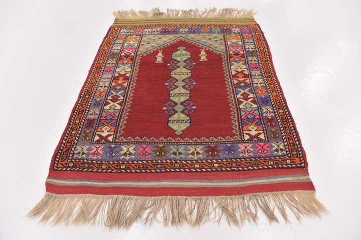 3' 5 x 4' 9 Hand Knotted Anatolian Wool Rug