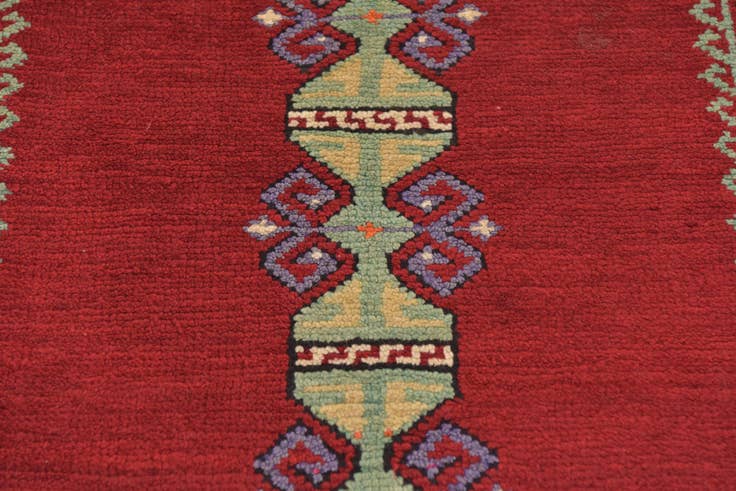 Detail image of 3' 5 x 4' 9 Hand Knotted Anatolian Wool Rug