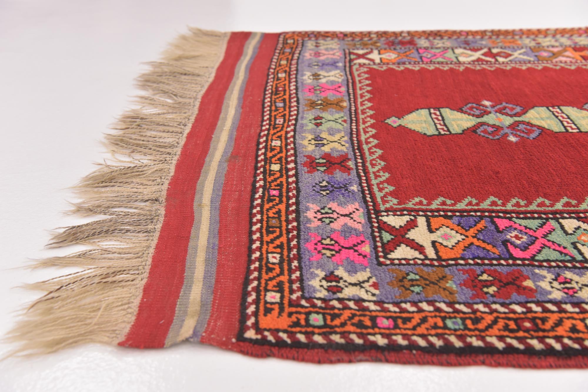 3' 5 x 4' 9 Hand Knotted Anatolian Wool Rug