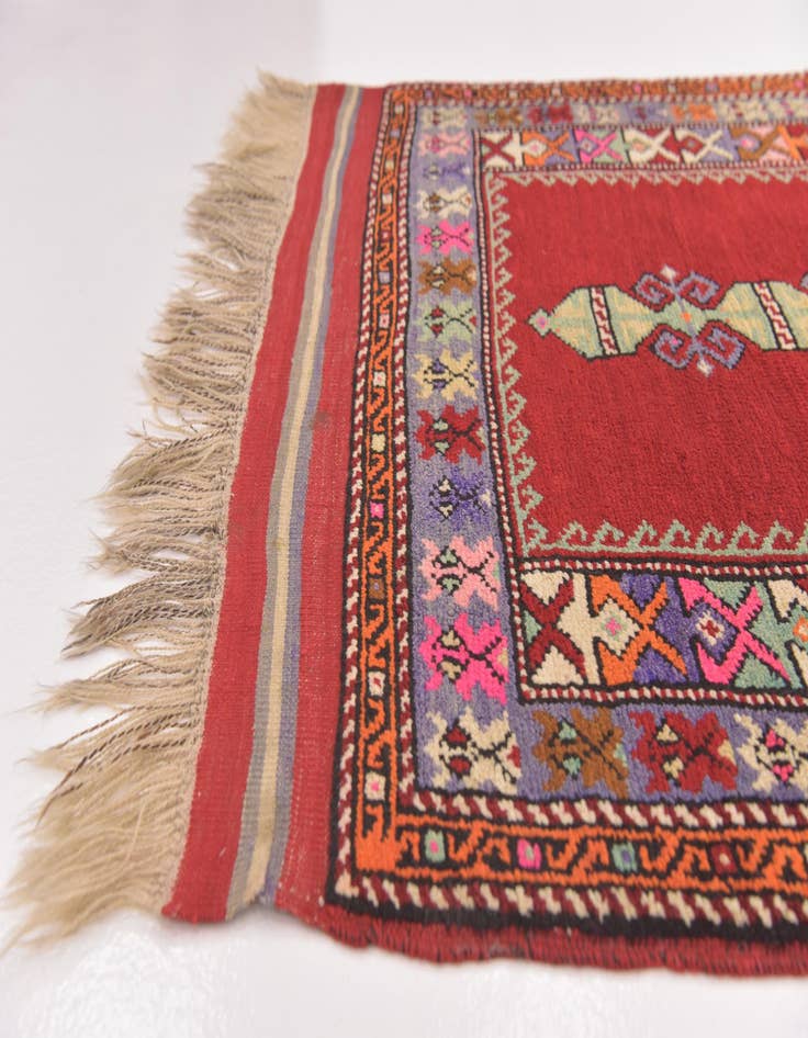 Detail image of 3' 5 x 4' 9  Hand Knotted Anatolian Wool Rug