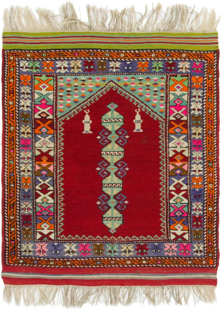3' 5 x 4' 9 Hand Knotted Anatolian Wool Rug