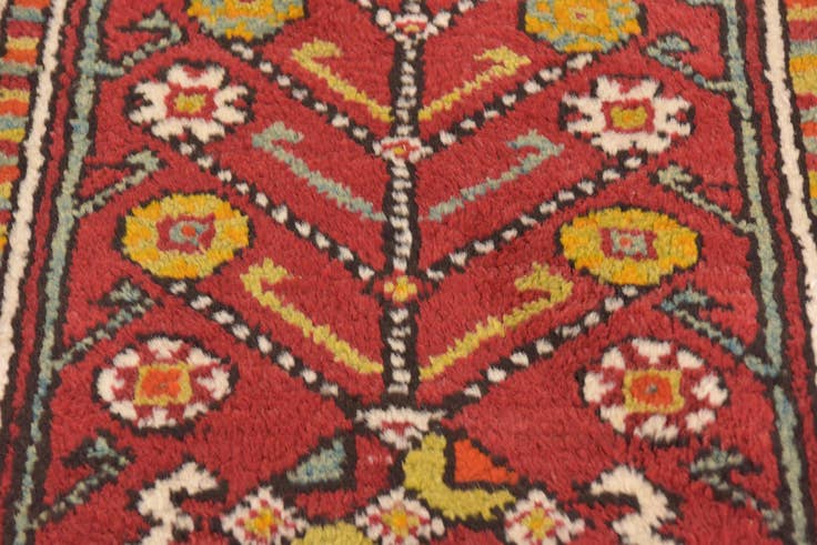 Detail image of 3' 5 x 5' Hand Knotted Anatolian Wool Rug