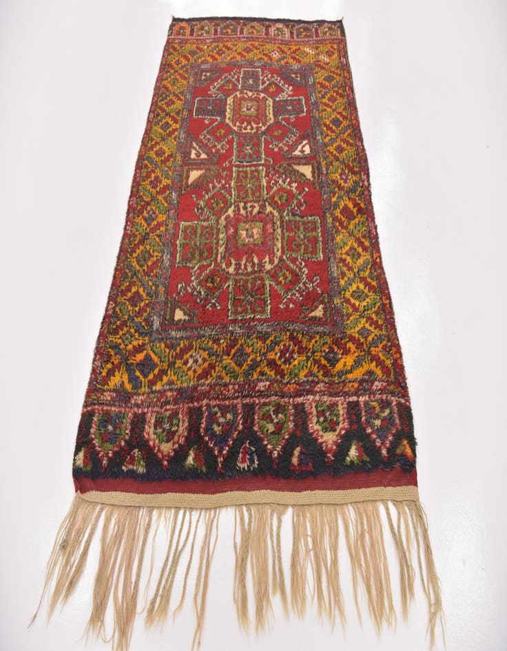 Detail image of 4' 2 x 6' 10 Hand Knotted Anatolian Wool Rug