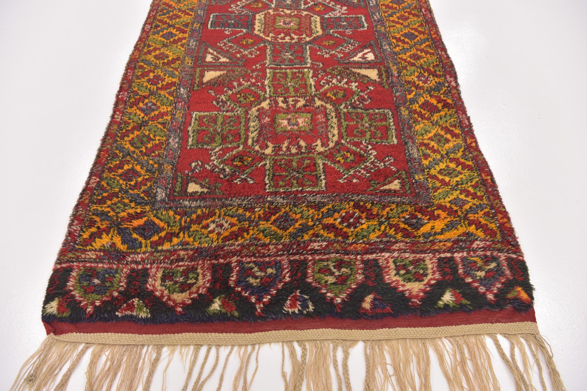 4' 2 x 6' 10 Hand Knotted Anatolian Wool Rug