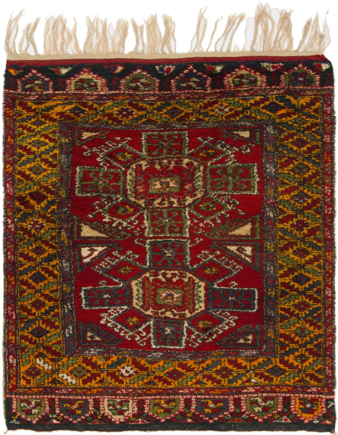 4' 2 x 6' 10 Hand Knotted Anatolian Wool Rug