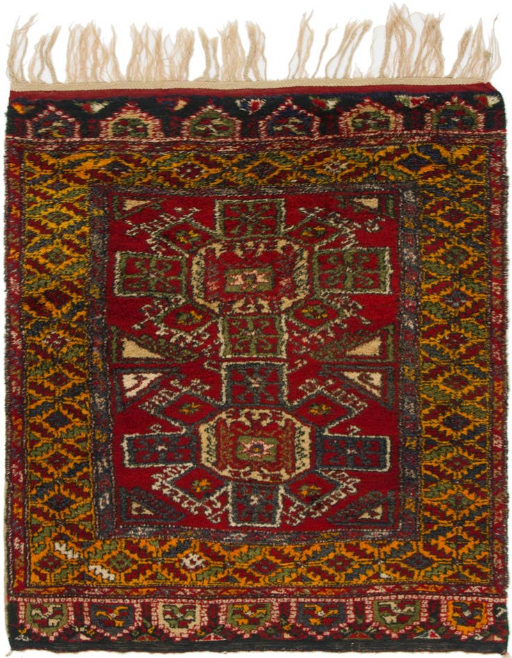 Detail image of 4' 2 x 6' 10 Hand Knotted Anatolian Wool Rug