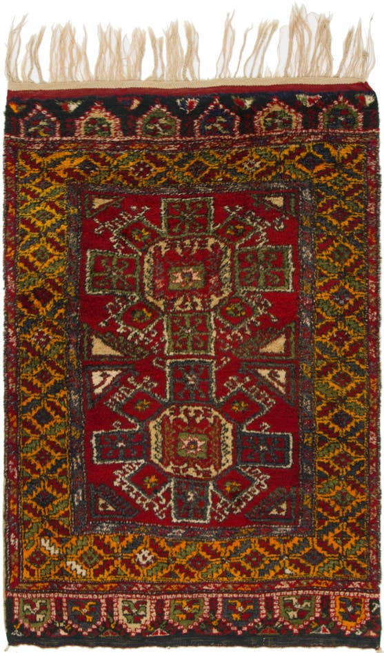 Detail image of 4' 2 x 6' 10 Hand Knotted Anatolian Wool Rug