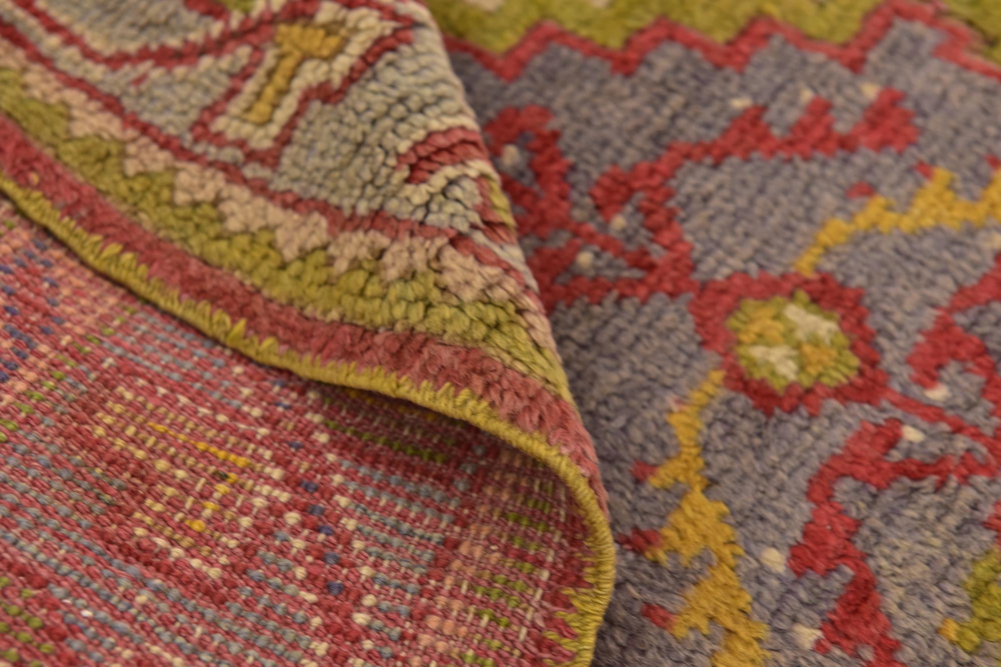 4' 5 x 6' 4 Hand Knotted Anatolian Wool Rug
