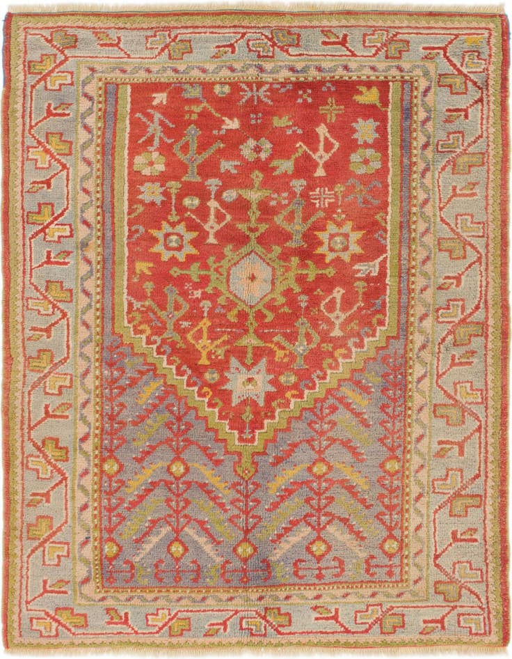 Detail image of 4' 5 x 6' 4 Hand Knotted Anatolian Wool Rug