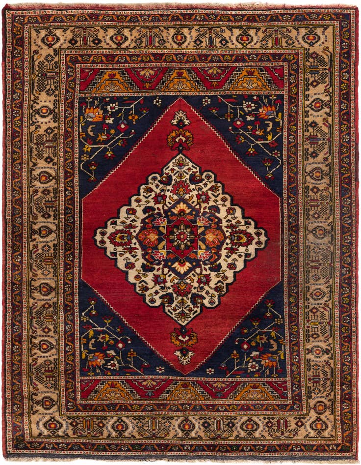 Detail image of 5' 10 x 9' 10 Hand Knotted Anatolian Wool Rug