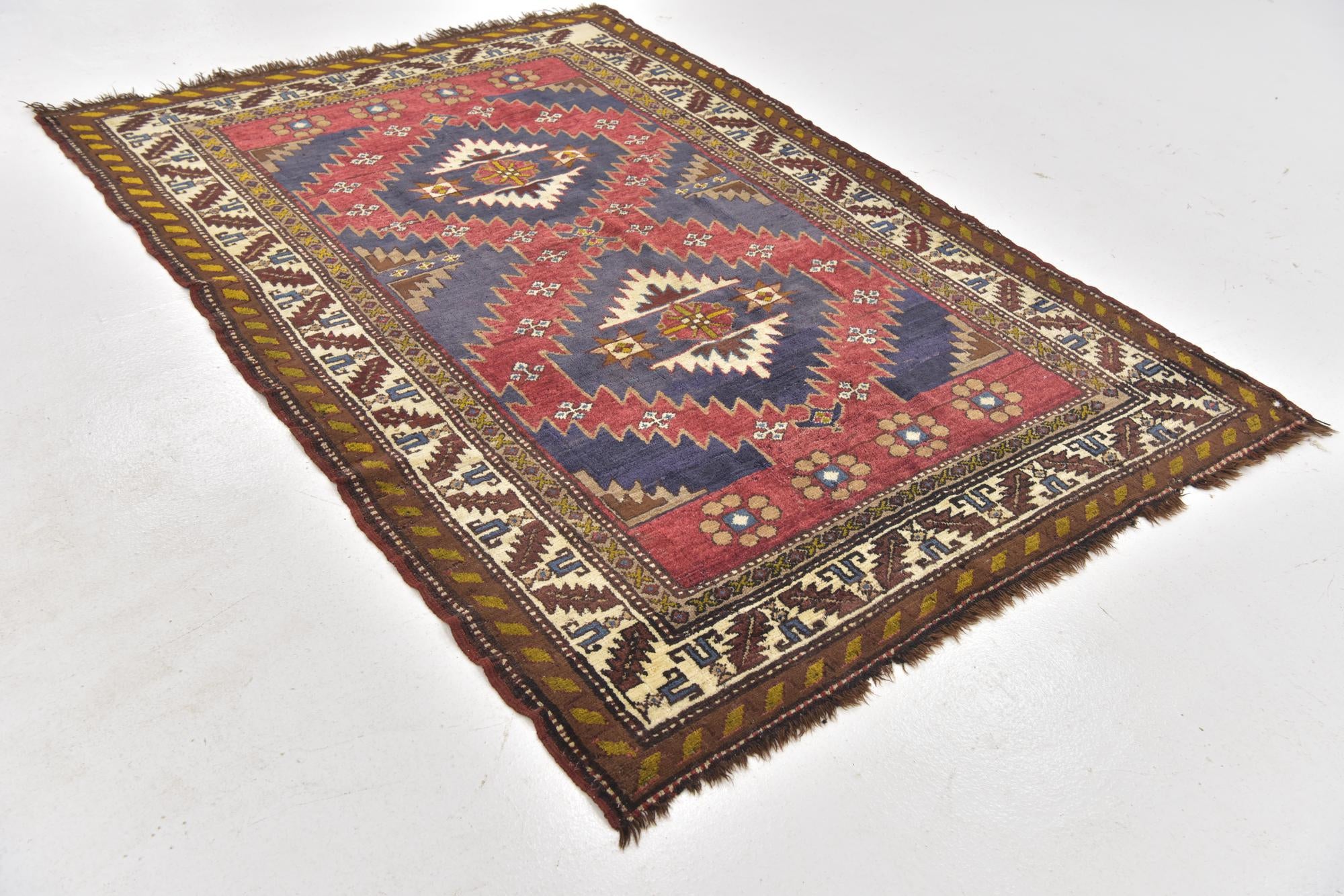 4' 10 x 7' Hand Knotted Anatolian Wool Rug