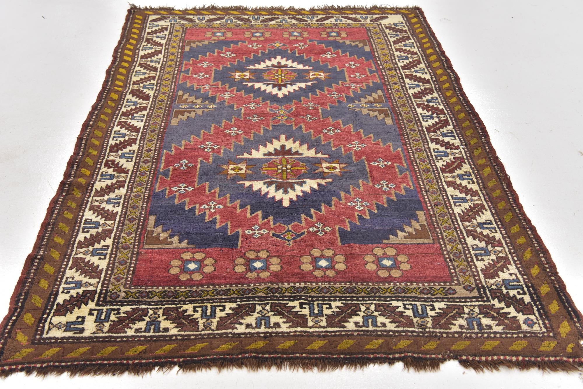 4' 10 x 7' Hand Knotted Anatolian Wool Rug