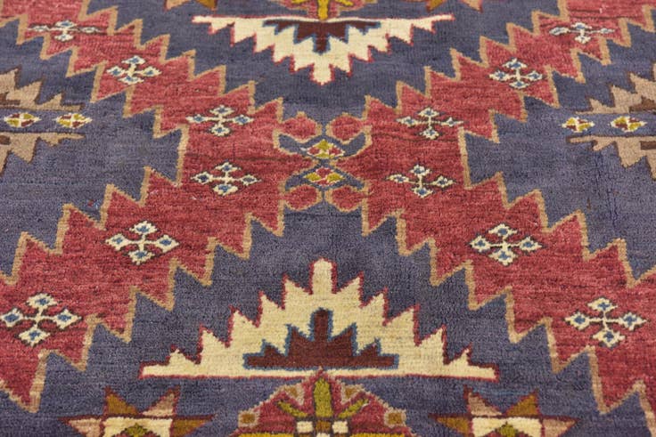 Detail image of 4' 10 x 7' Hand Knotted Anatolian Wool Rug