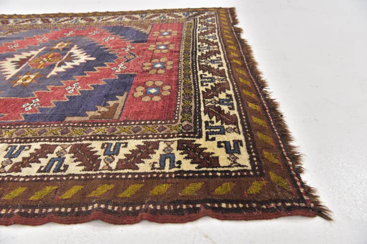 Detail image of 4' 10 x 7' Hand Knotted Anatolian Wool Rug