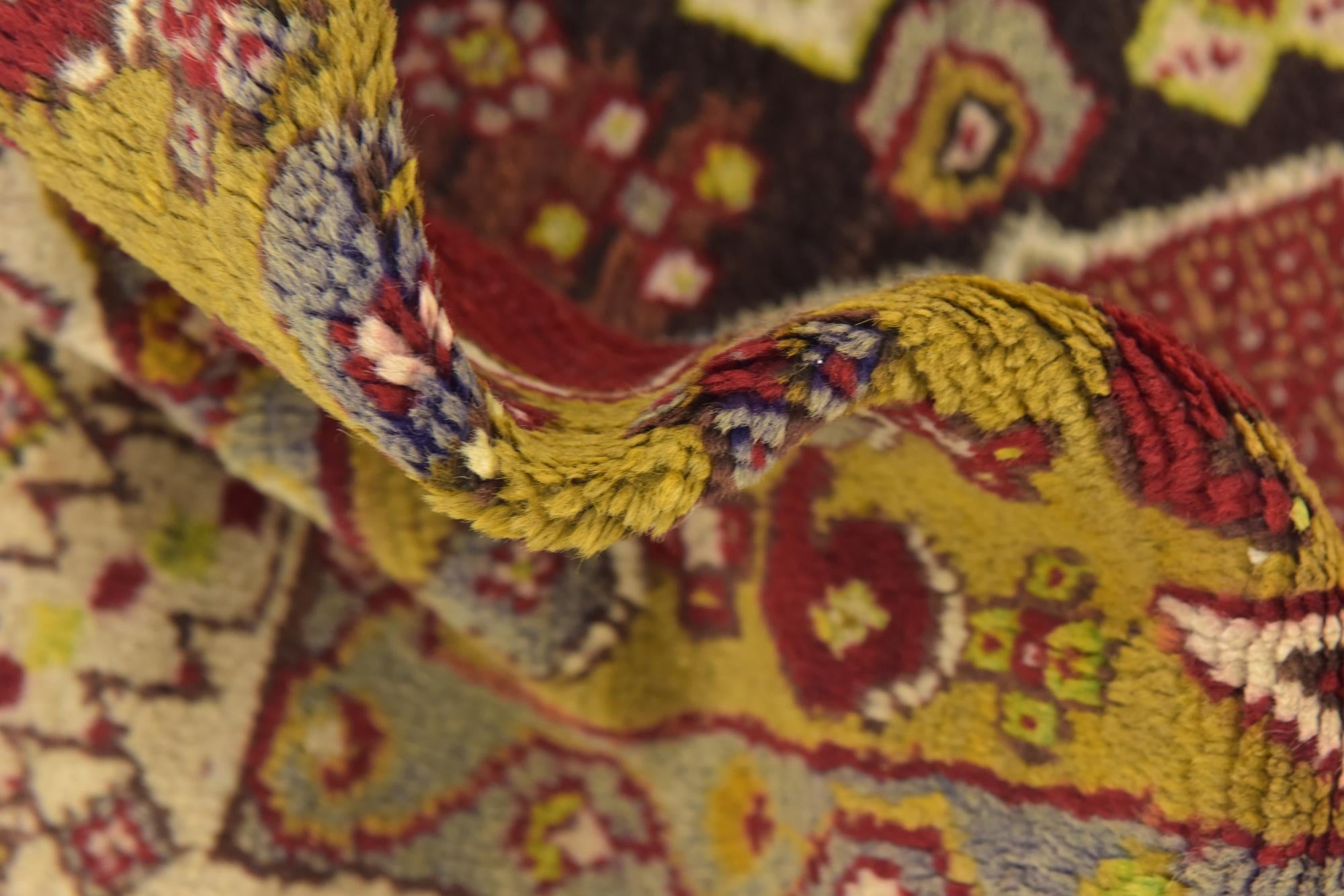 3' 8 x 5' 4 Hand Knotted Anatolian Oriental Wool Rug