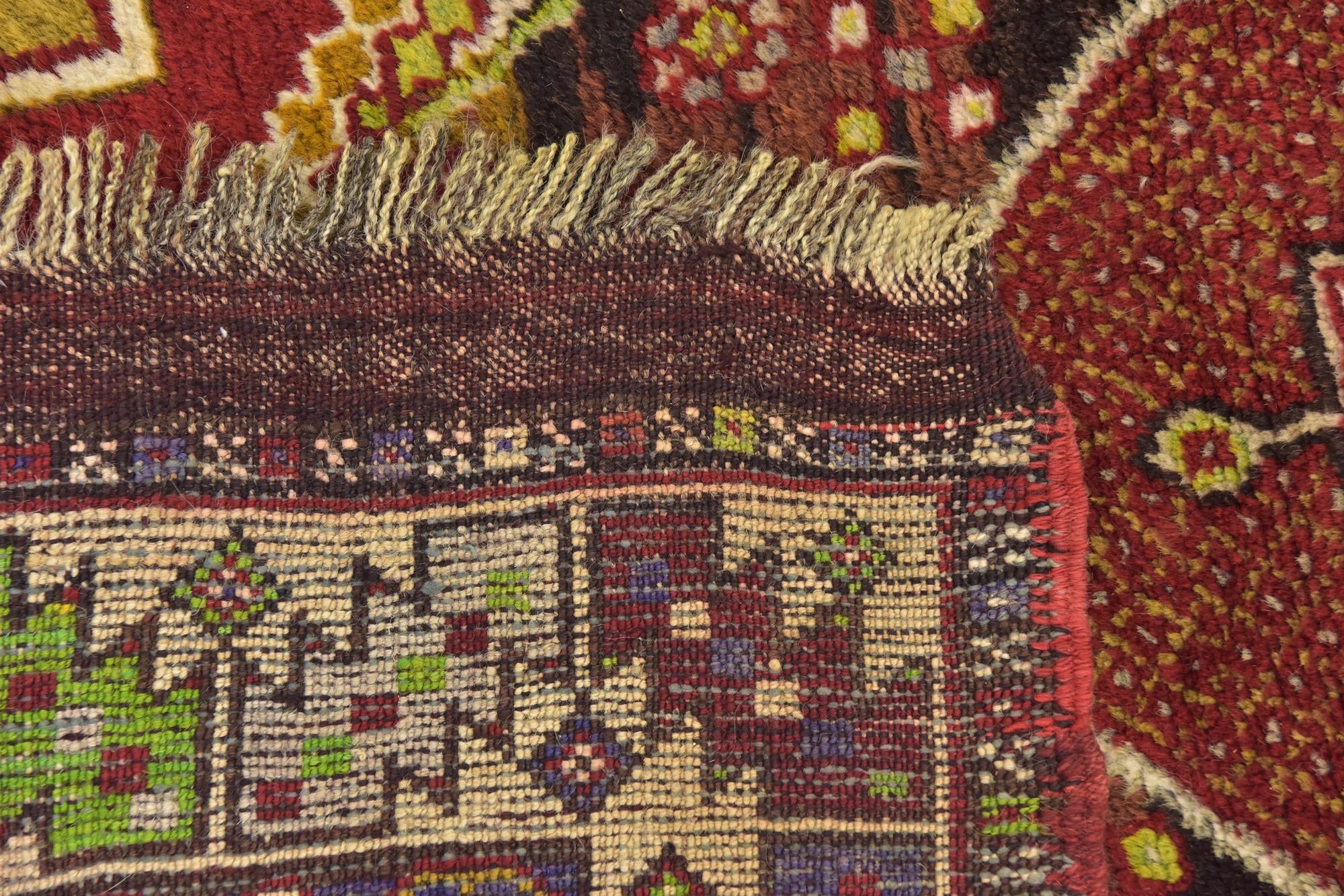 3' 8 x 5' 4 Hand Knotted Anatolian Oriental Wool Rug