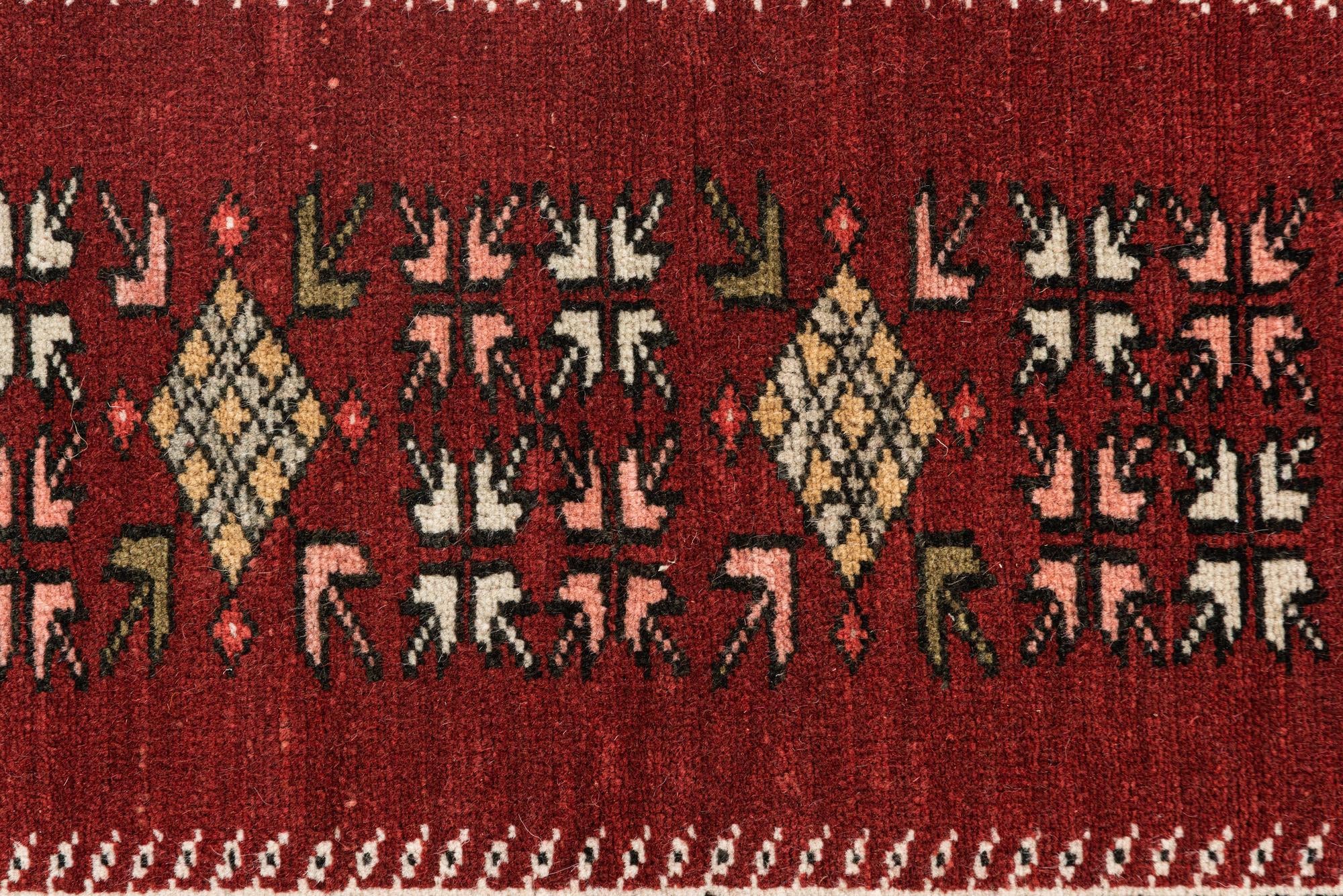 3' 4 x 5' 6 Hand Knotted Anatolian Oriental Wool Rug