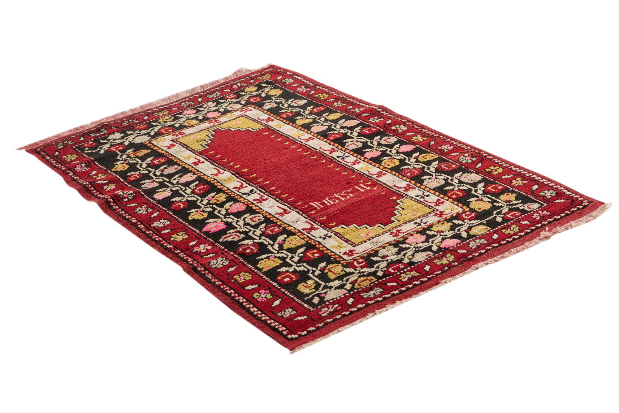 3' 1 x 4' 8 Hand Knotted Anatolian Oriental Wool Rug