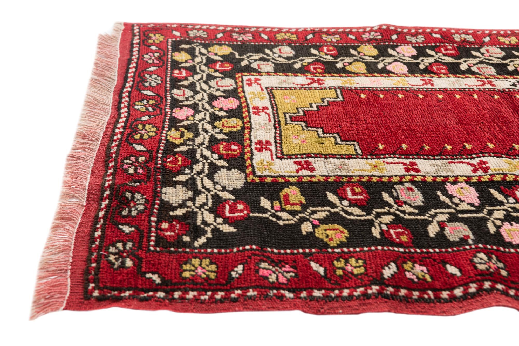 3' 1 x 4' 8 Hand Knotted Anatolian Oriental Wool Rug