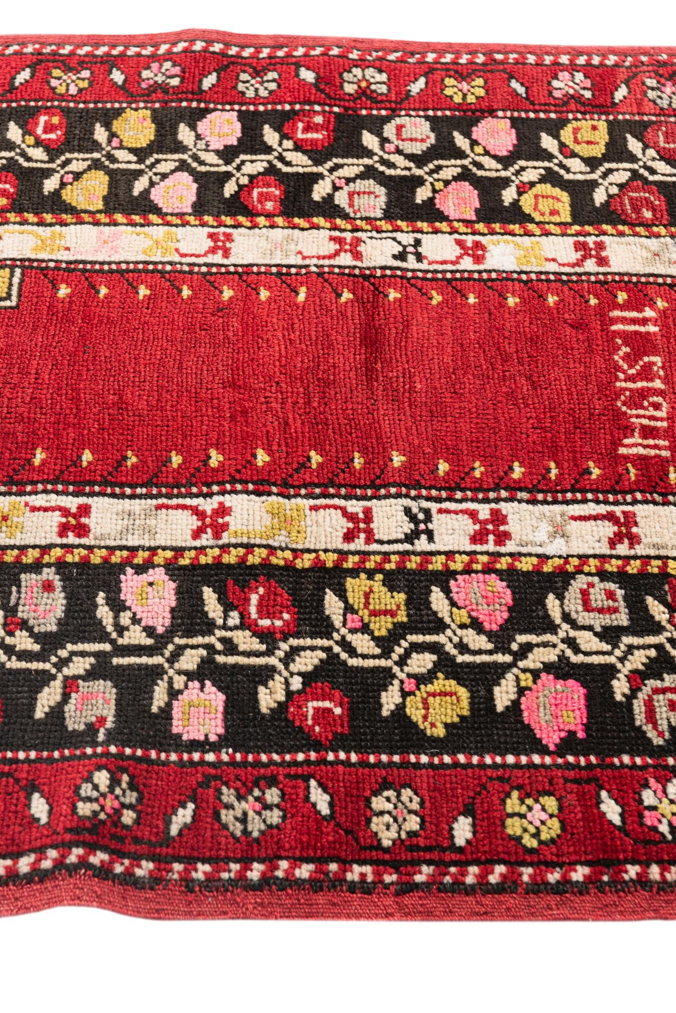 3' 1 x 4' 8 Hand Knotted Anatolian Oriental Wool Rug