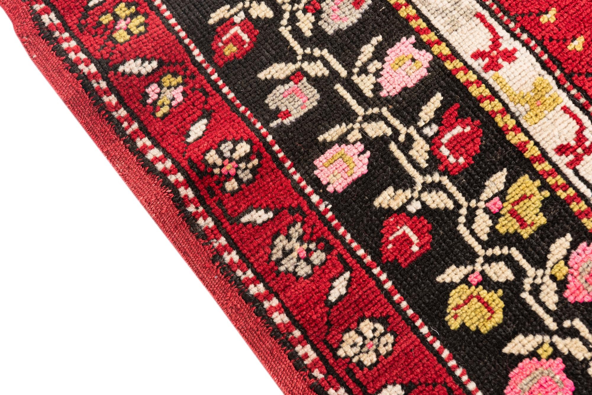 3' 1 x 4' 8 Hand Knotted Anatolian Oriental Wool Rug