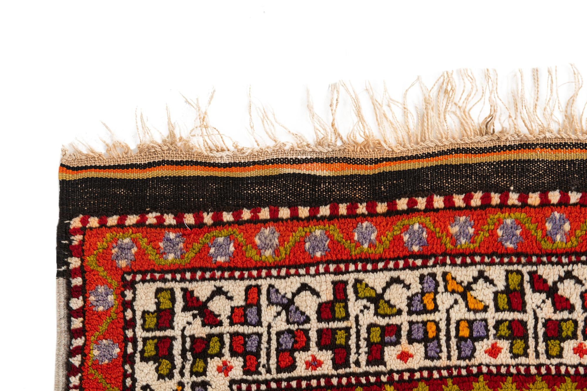 3' x 4' 10 Hand Knotted Anatolian Oriental Wool Rug