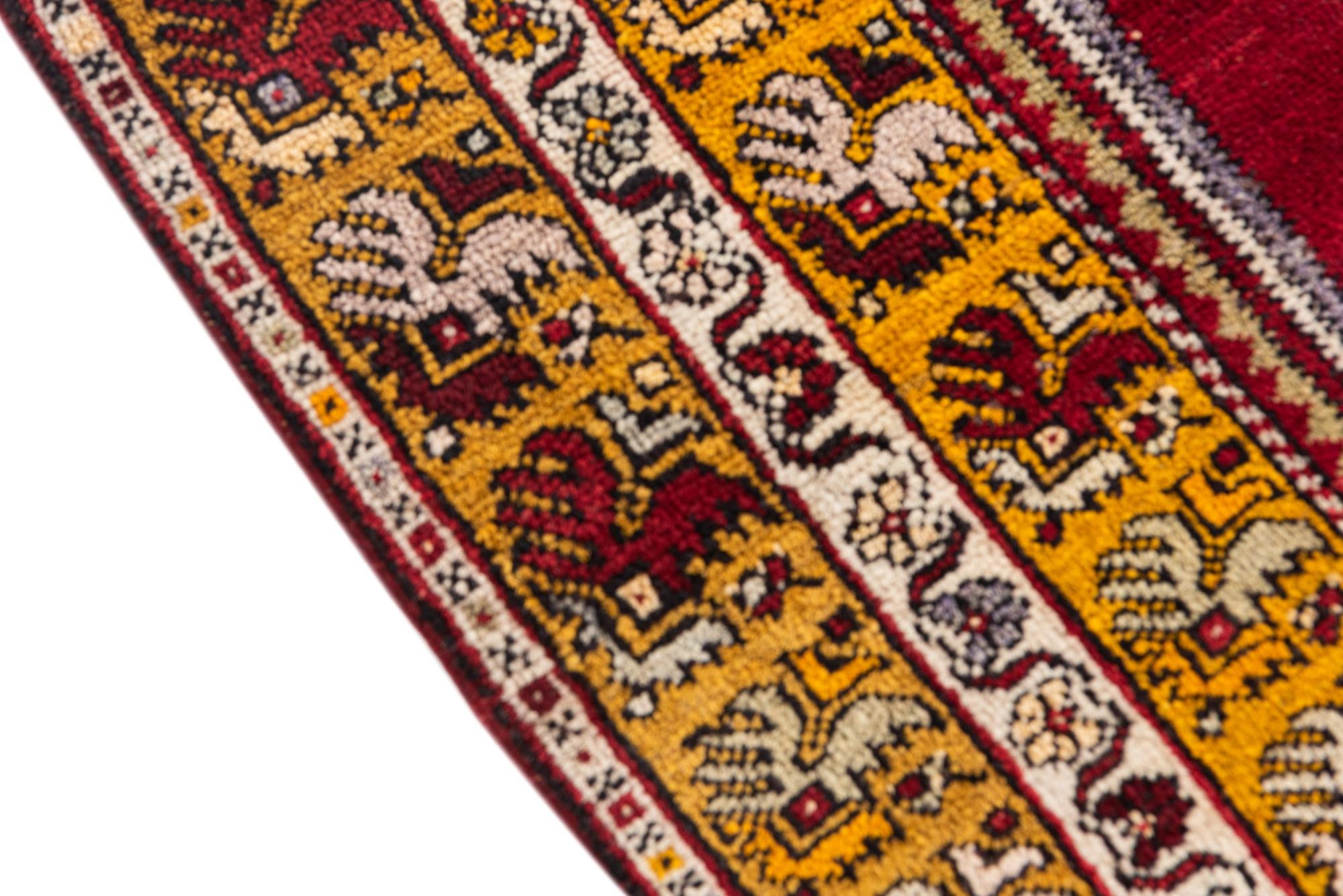 3' 3 x 5' 2 Hand Knotted Anatolian Wool Rug