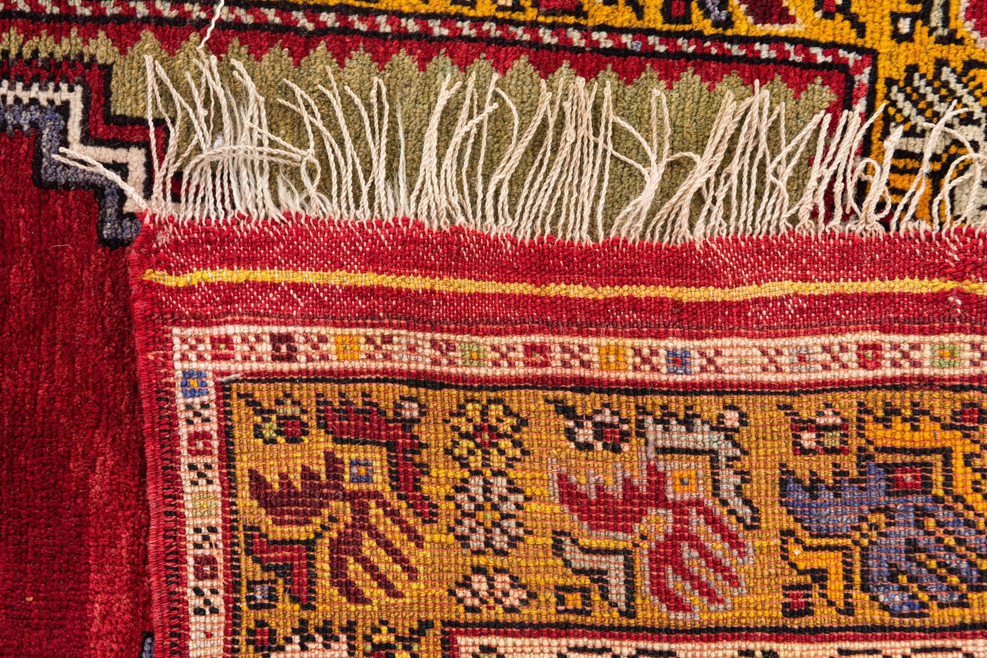 3' 3 x 5' 2 Hand Knotted Anatolian Wool Rug