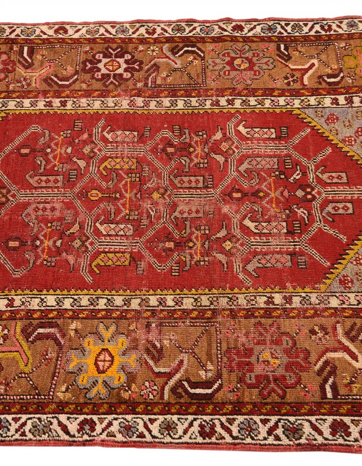 Detail image of 3' 4 x 5' 3  Hand Knotted Anatolian Oriental Wool Rug