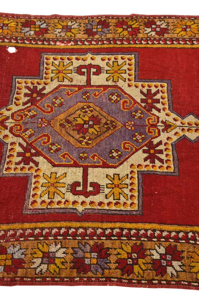 3' 6 x 5' 5 Hand Knotted Anatolian Oriental Wool Rug