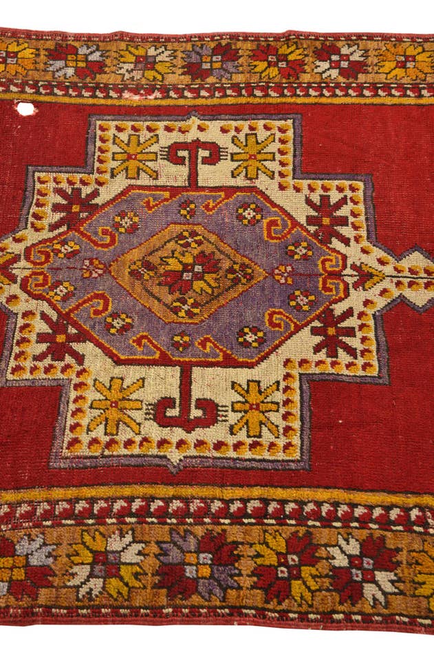 Detail image of 3' 6 x 5' 5 Hand Knotted Anatolian Oriental Wool Rug