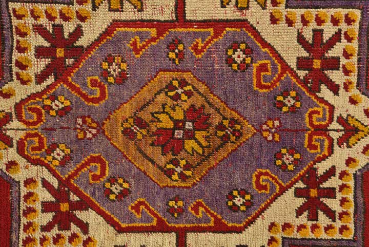 3' 6 x 5' 5 Hand Knotted Anatolian Oriental Wool Rug